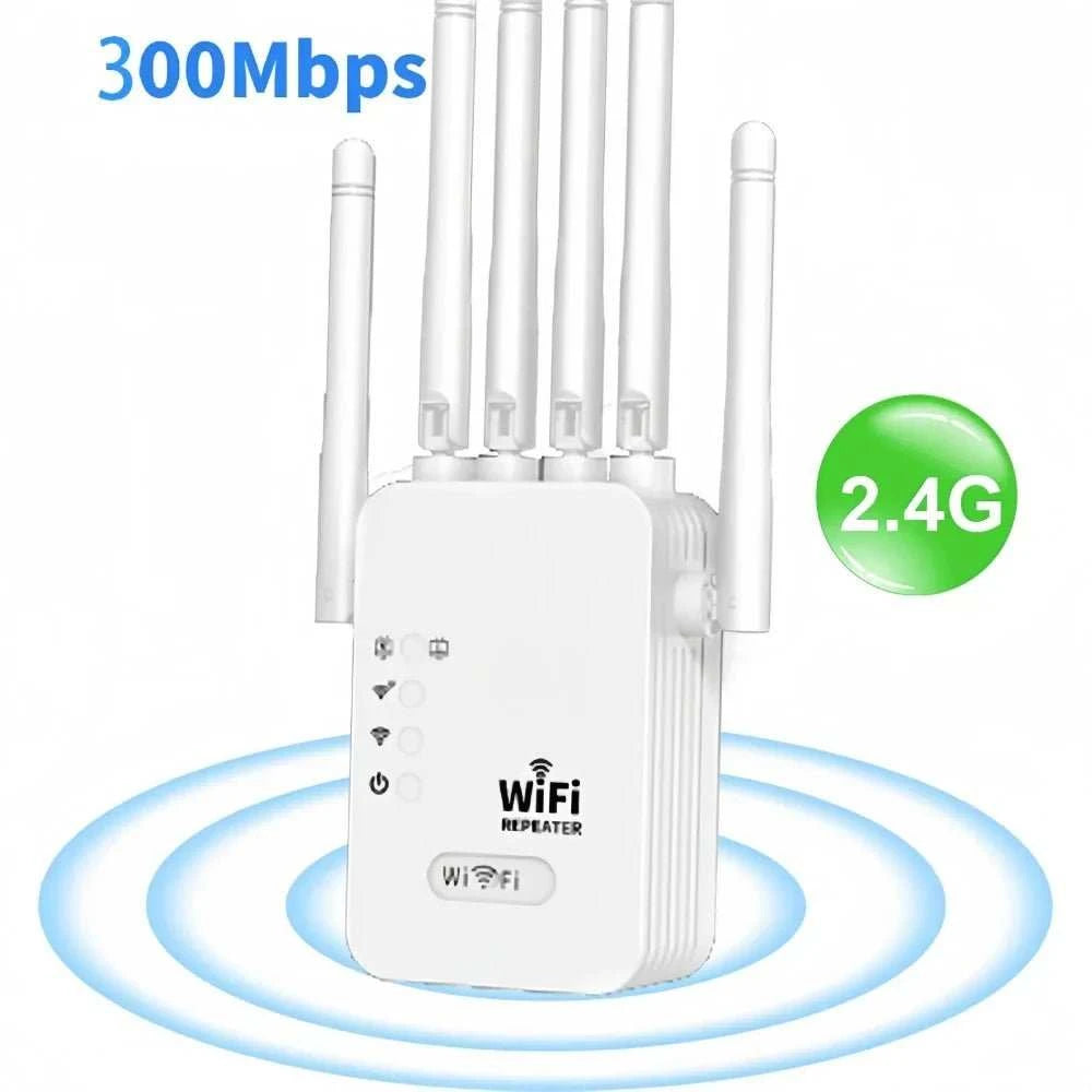 1200Mbps Wireless WiFi Repeater WIFI Extender WiFi Booster 2.4G/5G Network Amplifier 360° Full Coverage Signal For Small Office - MarketDomez