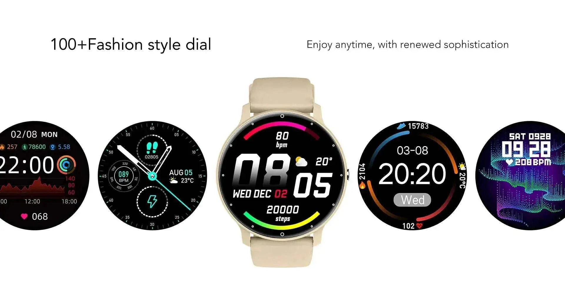 2024 New Smart Watch Women+Men Sport GPS Track Tracking For Android IOS - MarketDomez