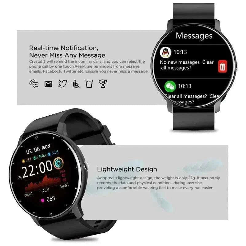 2024 New Smart Watch Women+Men Sport GPS Track Tracking For Android IOS - MarketDomez