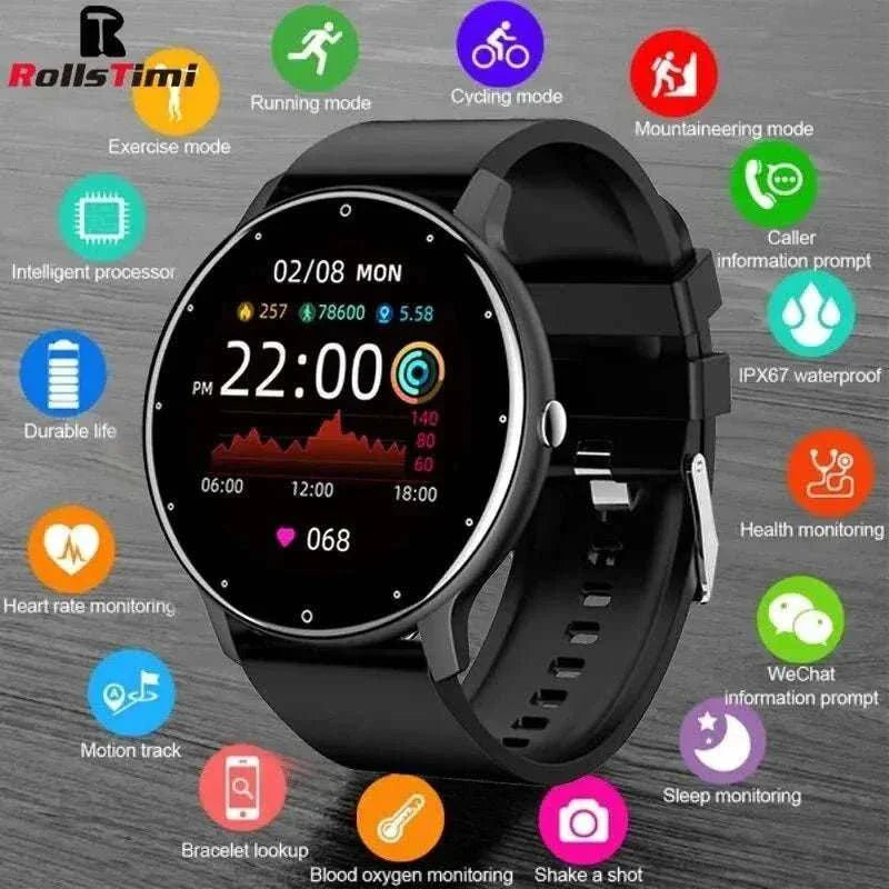 2024 New Smart Watch Women+Men Sport GPS Track Tracking For Android IOS - MarketDomez