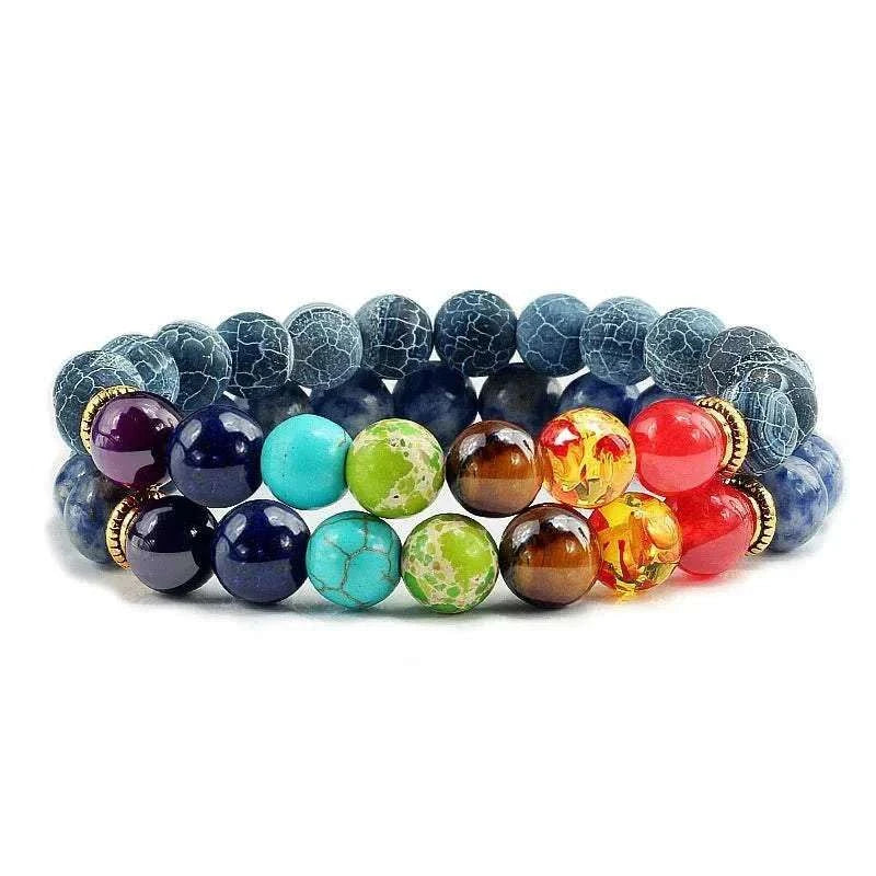 2Pcs/set 30+ Different Styles Chakra Bracelet For Women and Men Balance Bracelet - MarketDomez