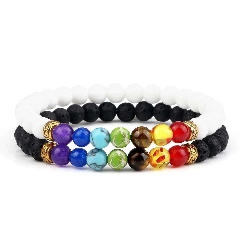 2Pcs/set 30+ Different Styles Chakra Bracelet For Women and Men Balance Bracelet - MarketDomez