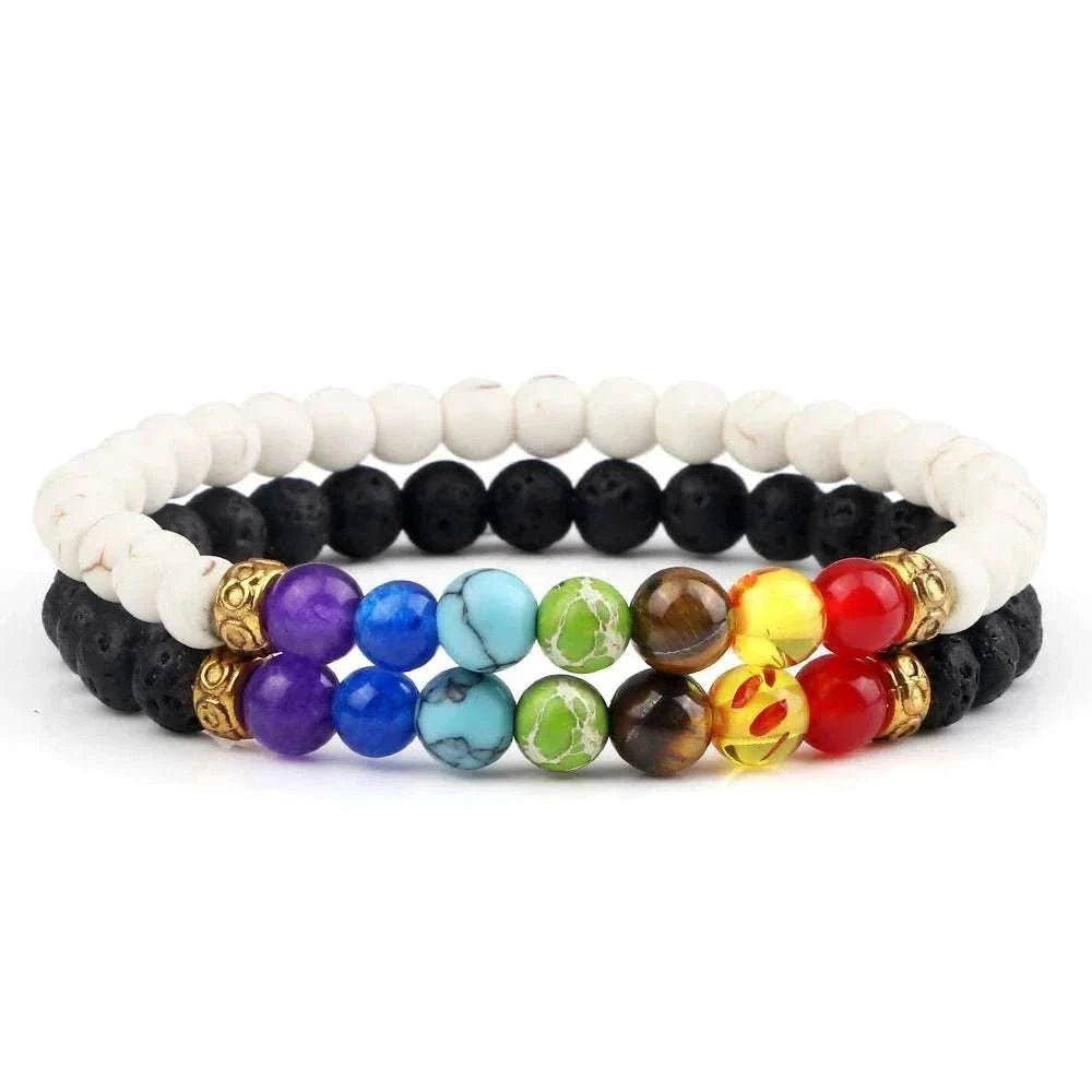 2Pcs/set 30+ Different Styles Chakra Bracelet For Women and Men Balance Bracelet - MarketDomez