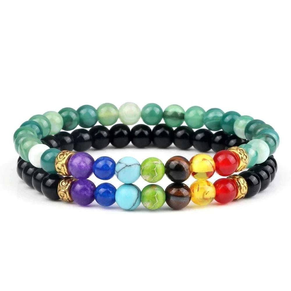 2Pcs/set 30+ Different Styles Chakra Bracelet For Women and Men Balance Bracelet - MarketDomez