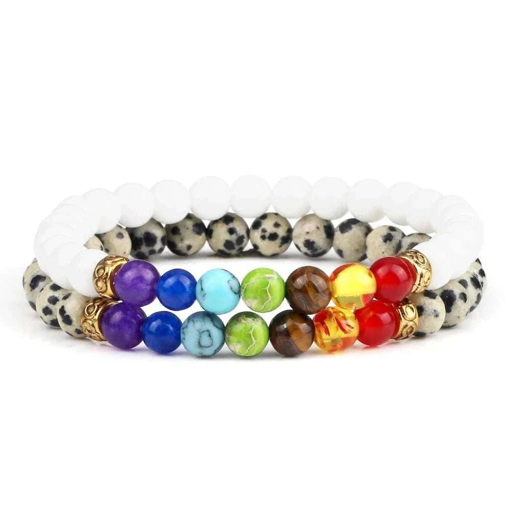 2Pcs/set 30+ Different Styles Chakra Bracelet For Women and Men Balance Bracelet - MarketDomez