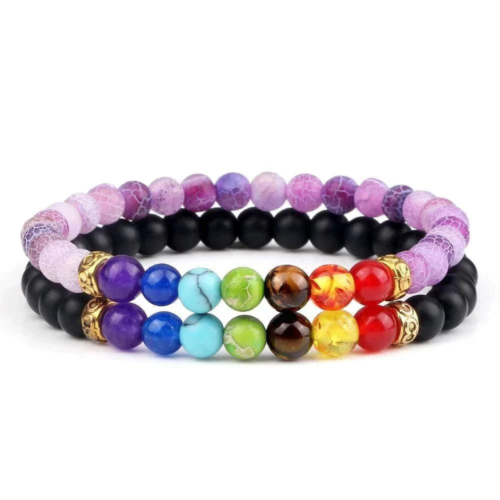 2Pcs/set 30+ Different Styles Chakra Bracelet For Women and Men Balance Bracelet - MarketDomez