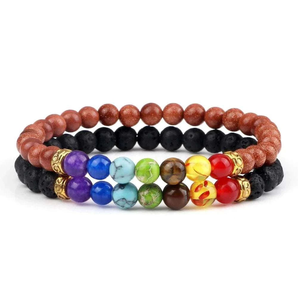 2Pcs/set 30+ Different Styles Chakra Bracelet For Women and Men Balance Bracelet - MarketDomez