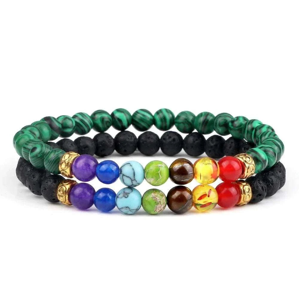 2Pcs/set 30+ Different Styles Chakra Bracelet For Women and Men Balance Bracelet - MarketDomez