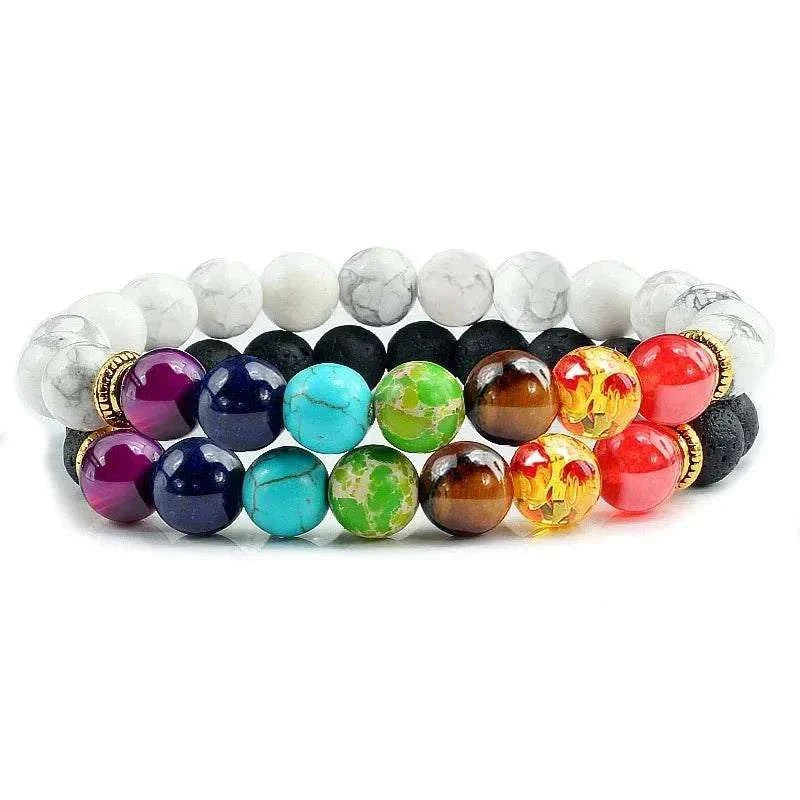 2Pcs/set 30+ Different Styles Chakra Bracelet For Women and Men Balance Bracelet - MarketDomez