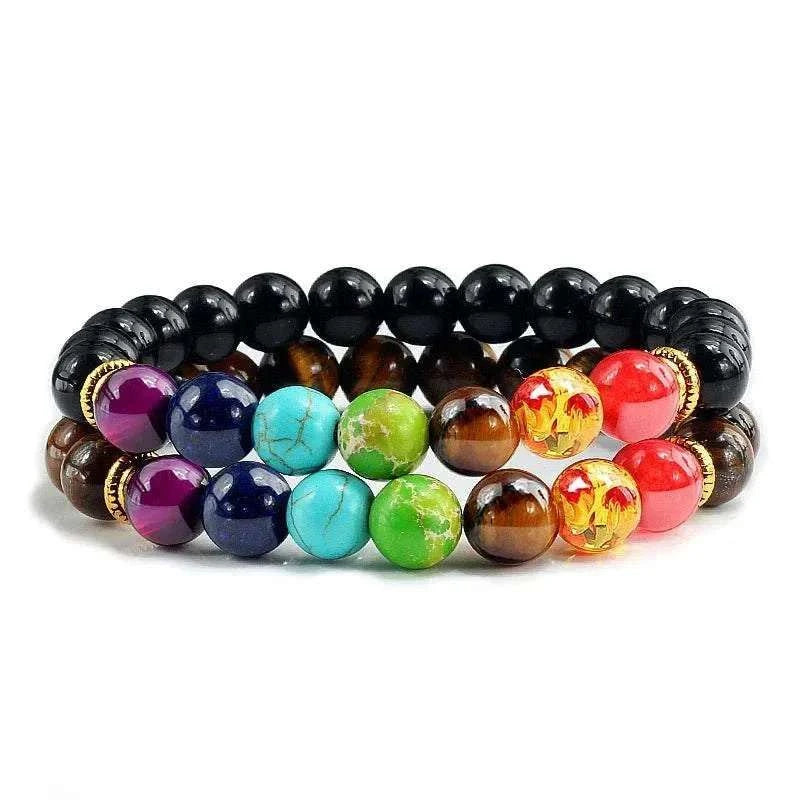 2Pcs/set 30+ Different Styles Chakra Bracelet For Women and Men Balance Bracelet - MarketDomez