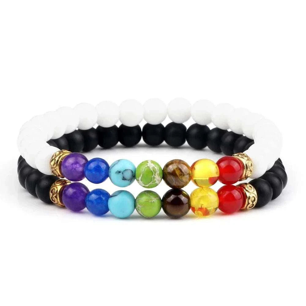 2Pcs/set 30+ Different Styles Chakra Bracelet For Women and Men Balance Bracelet - MarketDomez