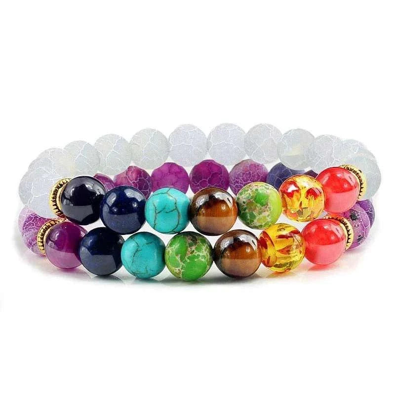 2Pcs/set 30+ Different Styles Chakra Bracelet For Women and Men Balance Bracelet - MarketDomez