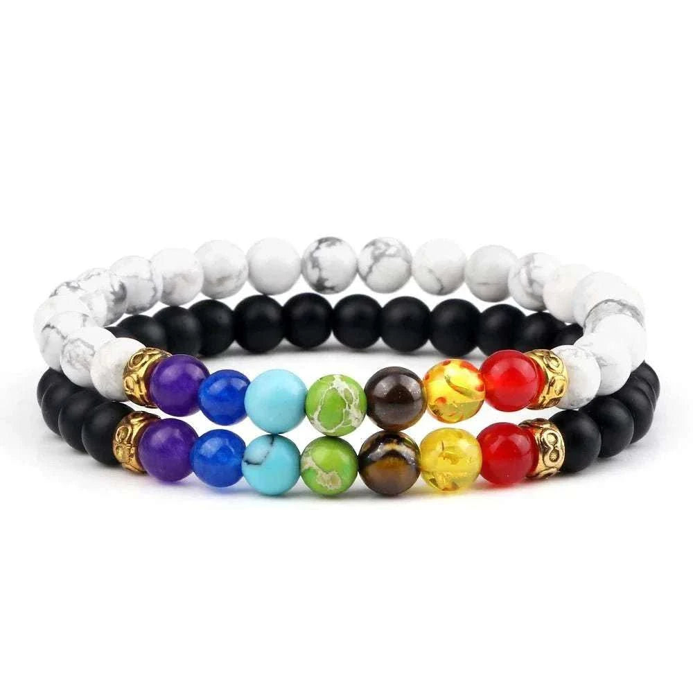 2Pcs/set 30+ Different Styles Chakra Bracelet For Women and Men Balance Bracelet - MarketDomez