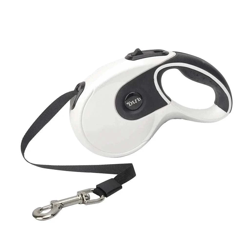 5M Retractable Dog Leash Roulette Leashes with Poop Bag Dispenser - MarketDomez