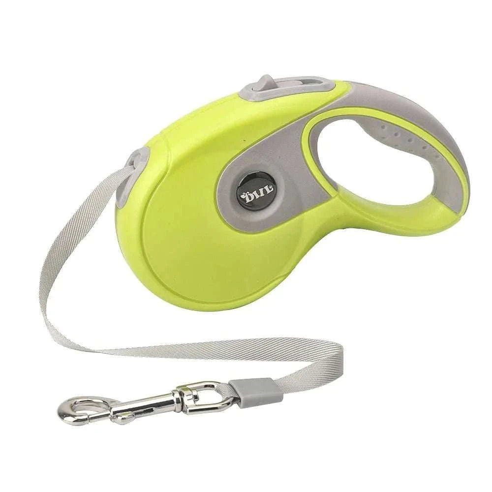 5M Retractable Dog Leash Roulette Leashes with Poop Bag Dispenser - MarketDomez