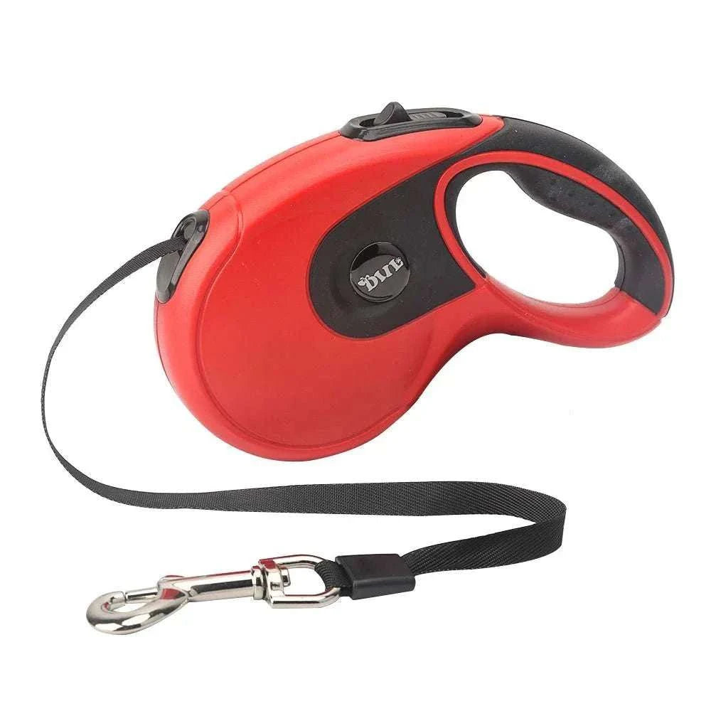 5M Retractable Dog Leash Roulette Leashes with Poop Bag Dispenser - MarketDomez