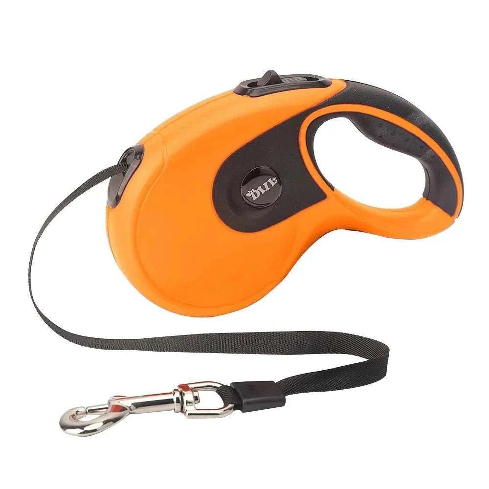 5M Retractable Dog Leash Roulette Leashes with Poop Bag Dispenser - MarketDomez