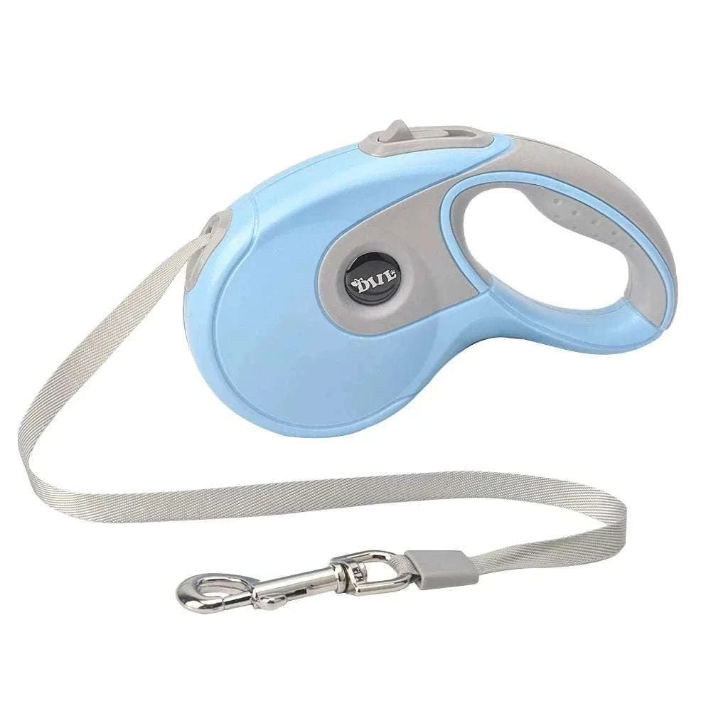 5M Retractable Dog Leash Roulette Leashes with Poop Bag Dispenser - MarketDomez