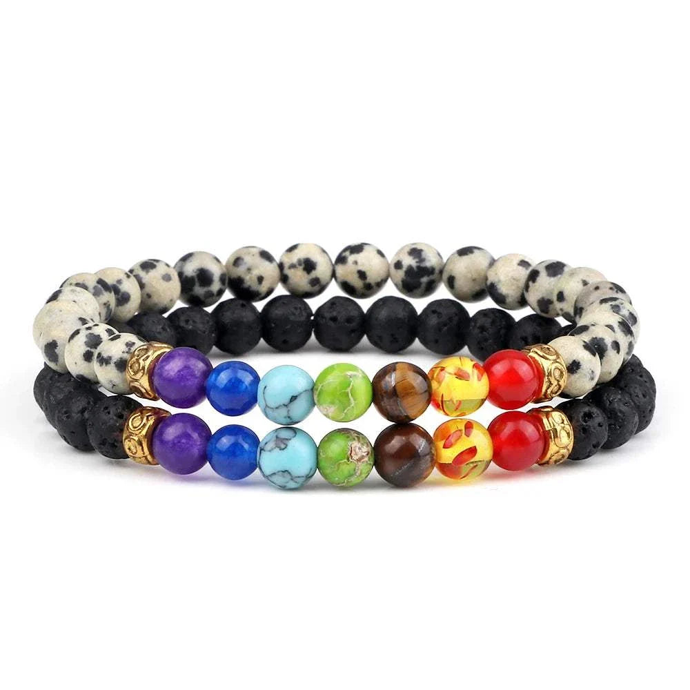 2Pcs/set 30+ Different Styles Chakra Bracelet For Women and Men Balance Bracelet - MarketDomez