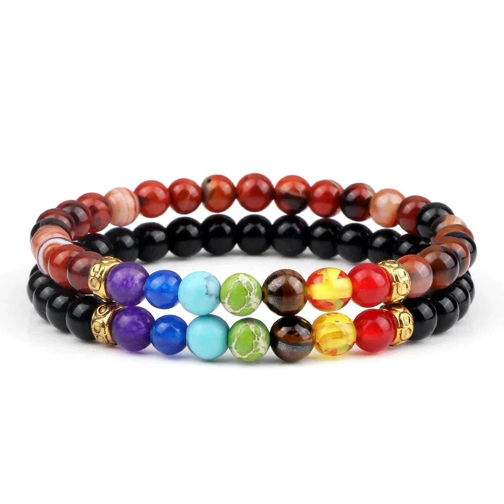 2Pcs/set 30+ Different Styles Chakra Bracelet For Women and Men Balance Bracelet - MarketDomez