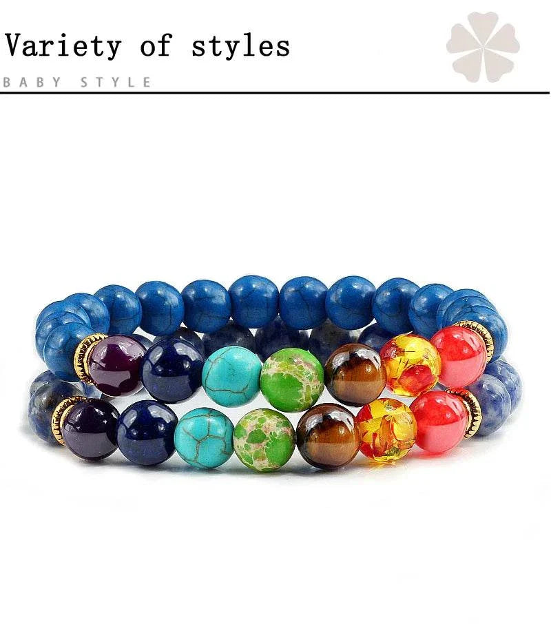 2Pcs/set 30+ Different Styles Chakra Bracelet For Women and Men Balance Bracelet - MarketDomez