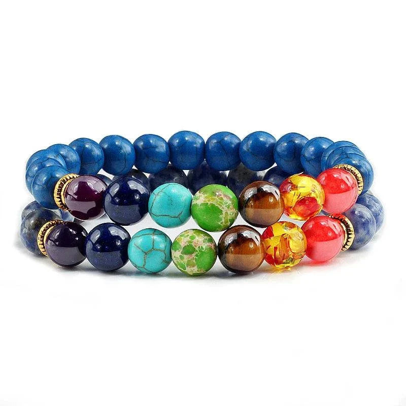 2Pcs/set 30+ Different Styles Chakra Bracelet For Women and Men Balance Bracelet - MarketDomez