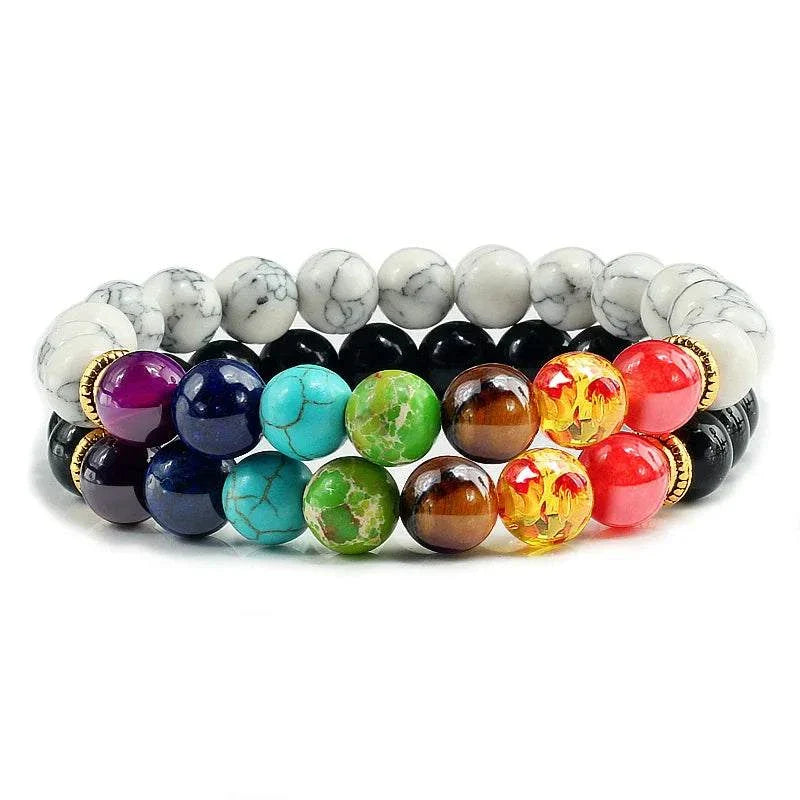 2Pcs/set 30+ Different Styles Chakra Bracelet For Women and Men Balance Bracelet - MarketDomez