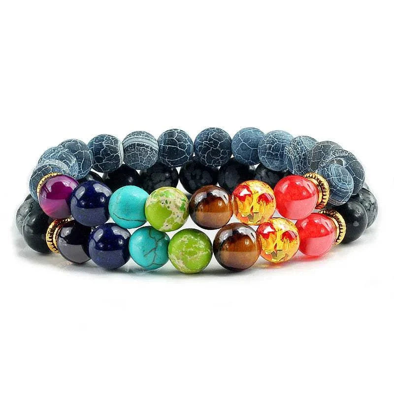 2Pcs/set 30+ Different Styles Chakra Bracelet For Women and Men Balance Bracelet - MarketDomez