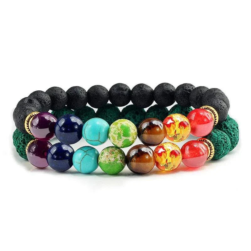 2Pcs/set 30+ Different Styles Chakra Bracelet For Women and Men Balance Bracelet - MarketDomez