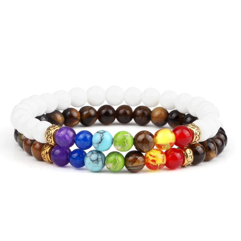 2Pcs/set 30+ Different Styles Chakra Bracelet For Women and Men Balance Bracelet - MarketDomez