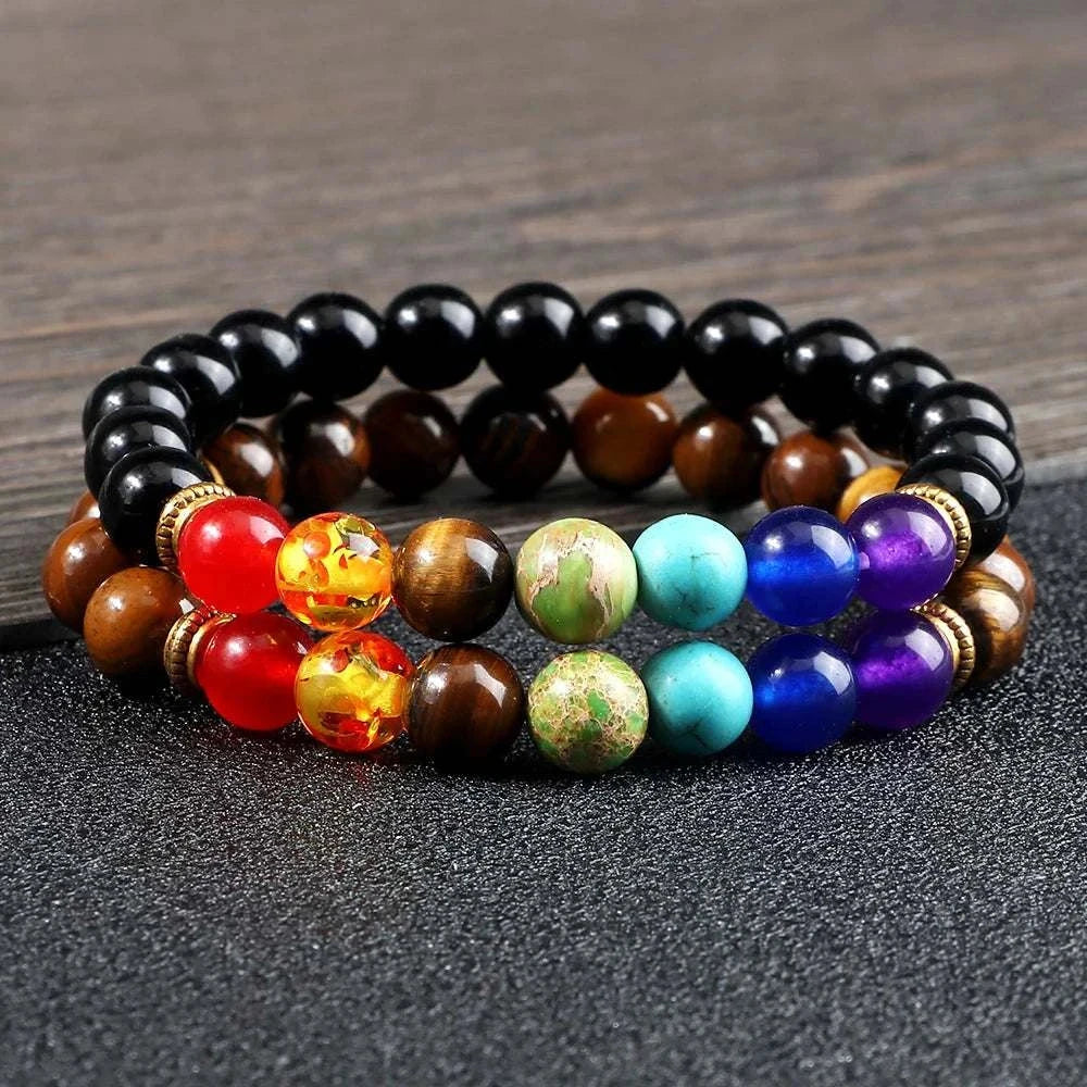 2Pcs/set 30+ Different Styles Chakra Bracelet For Women and Men Balance Bracelet - MarketDomez