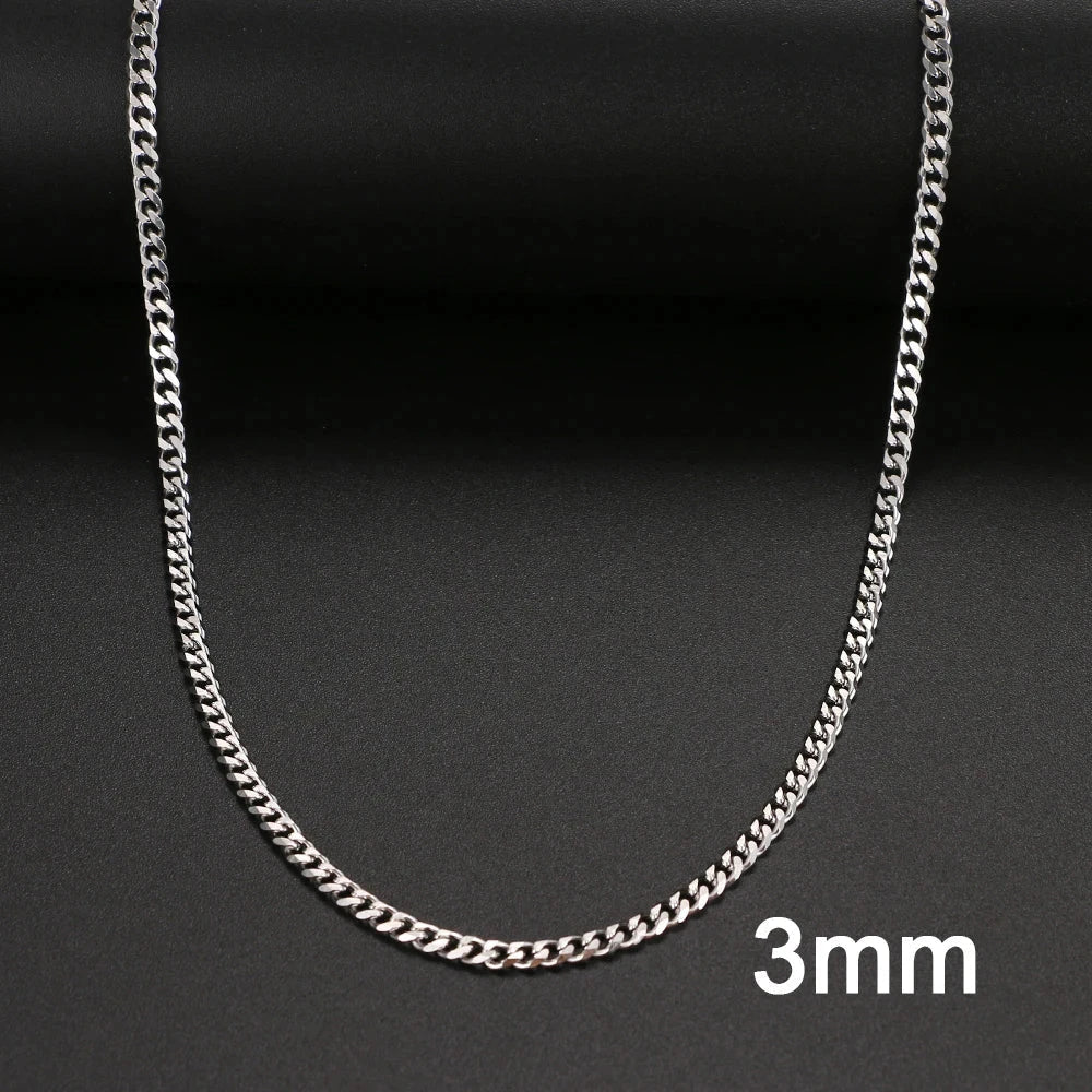 Basic Stainless Steel Necklace For Men and Women - MarketDomez