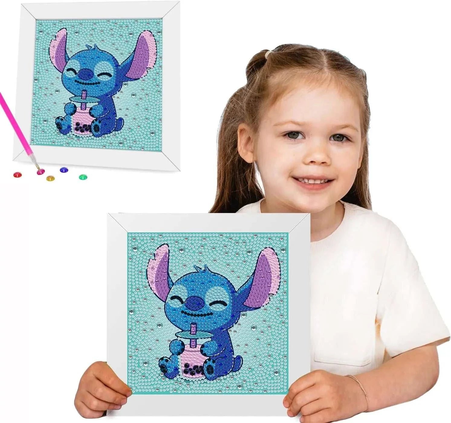 Children's Diamond Painting 5D Animal Art Mini Set (Frameless) DIY Cute Cartoon Big Gem Painting Set Crystal Diamond Painting - MarketDomez