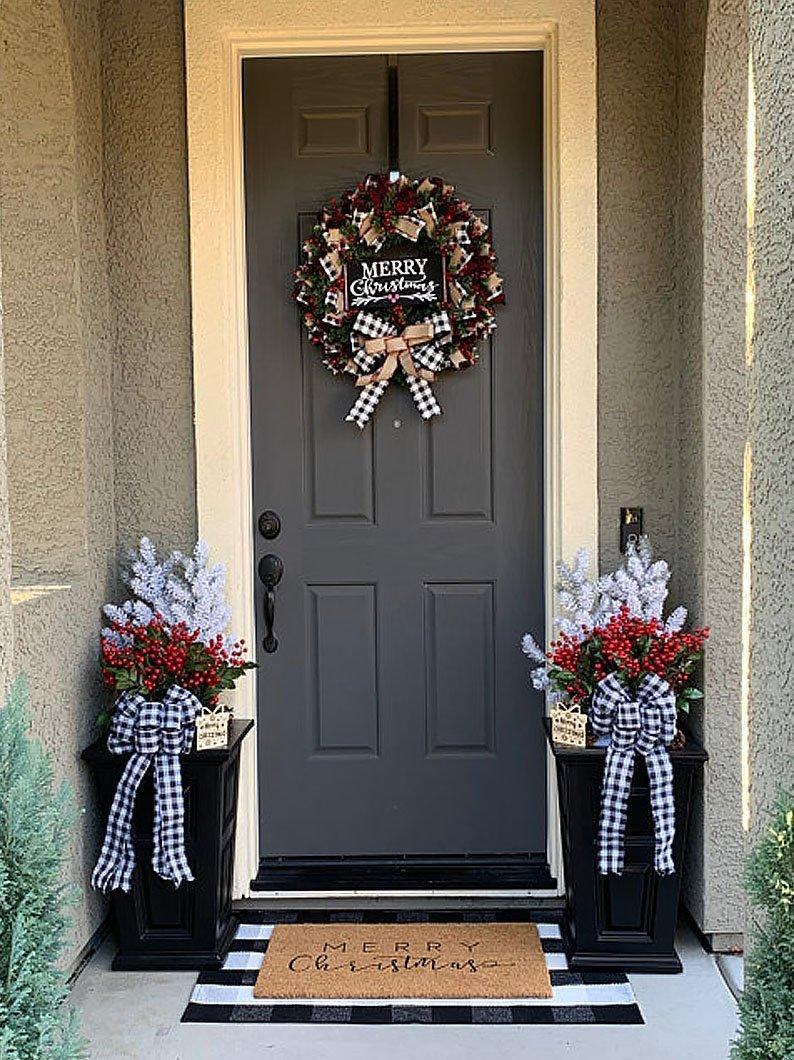 Christmas bow garland - MarketDomez