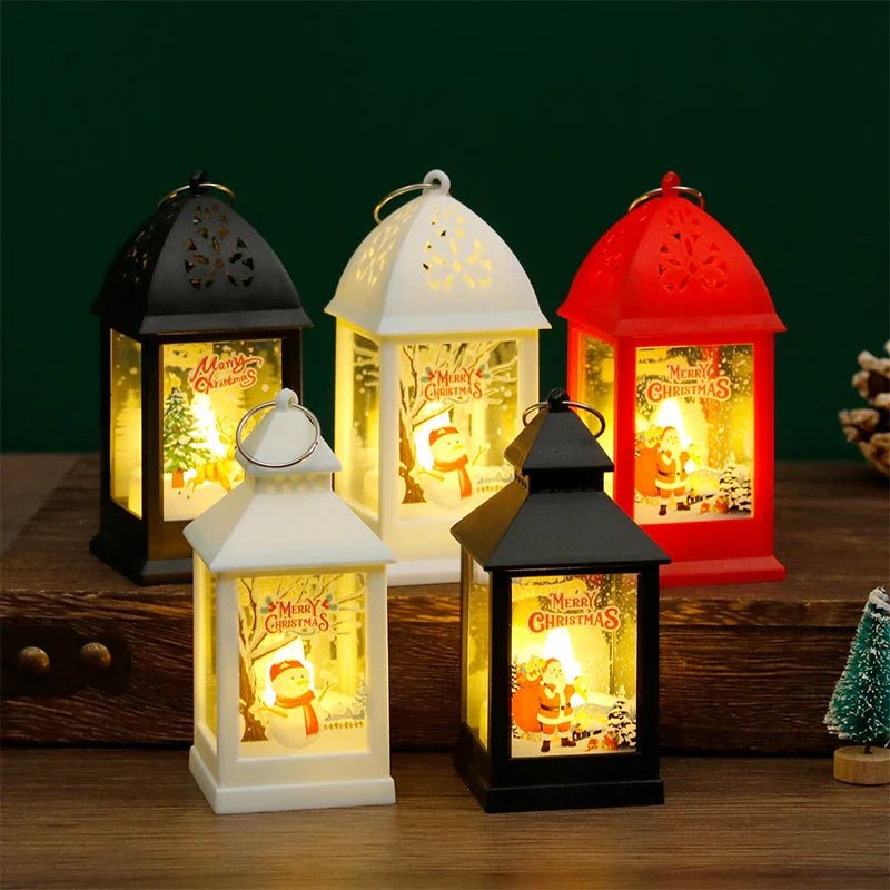 Christmas Wind Lamp Mini Table Lamp Small Night Lamp Cartoon Snowman - MarketDomez