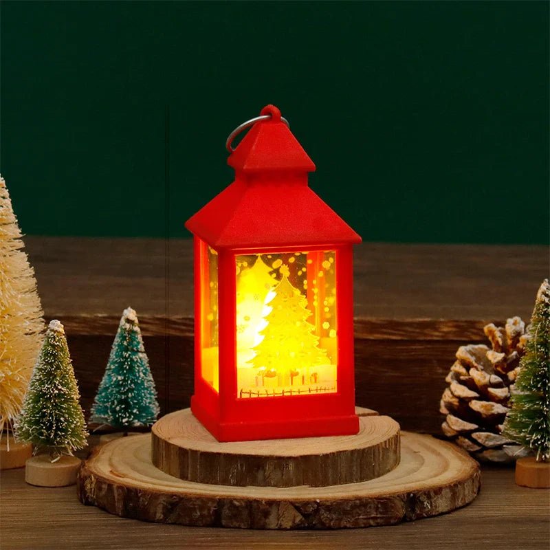 Christmas Wind Lamp Mini Table Lamp Small Night Lamp Cartoon Snowman - MarketDomez