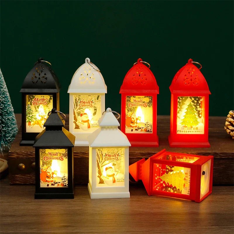 Christmas Wind Lamp Mini Table Lamp Small Night Lamp Cartoon Snowman - MarketDomez