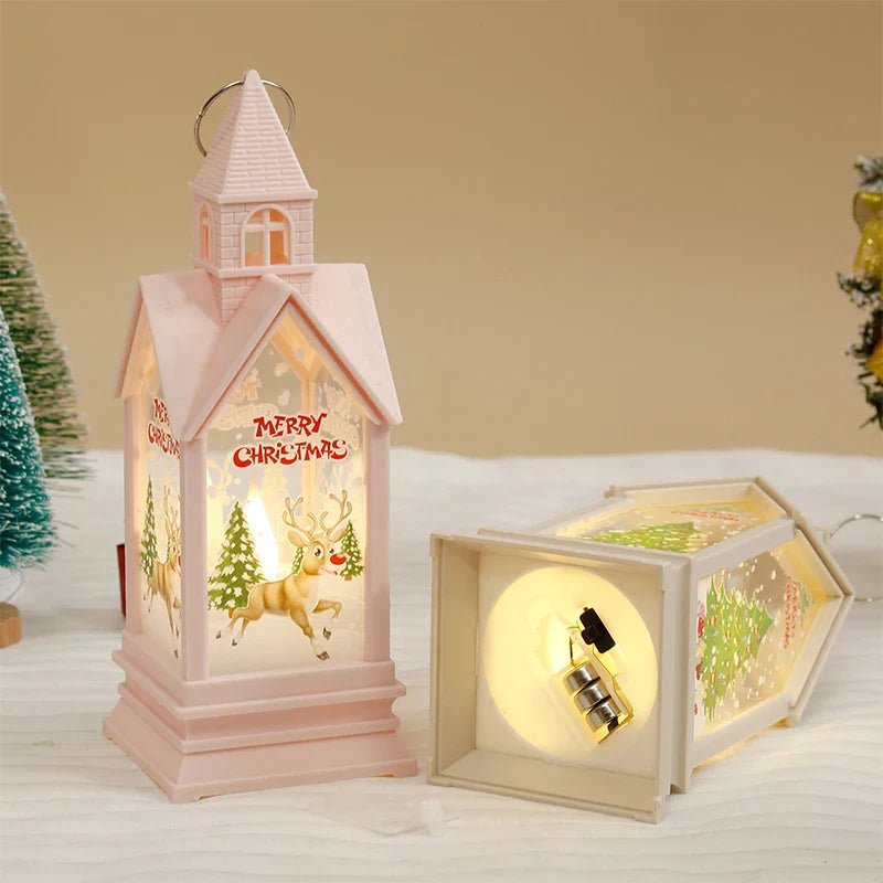 Christmas Wind Lamp Mini Table Lamp Small Night Lamp Cartoon Snowman - MarketDomez