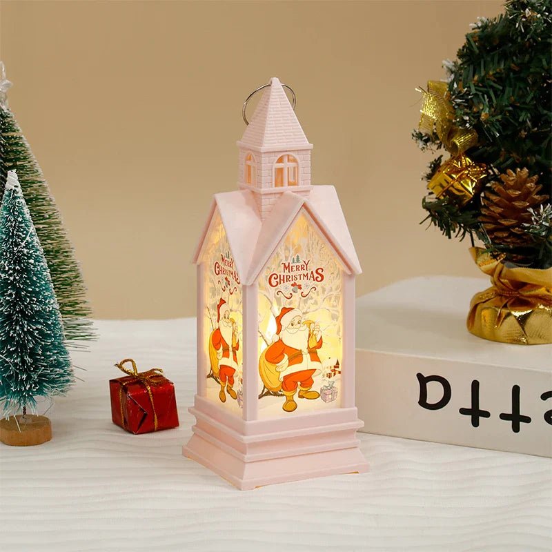 Christmas Wind Lamp Mini Table Lamp Small Night Lamp Cartoon Snowman - MarketDomez