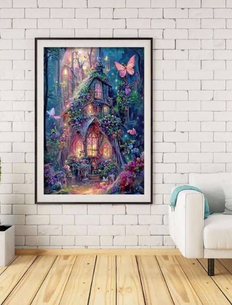 Diamond Painting Kit for Adults and Children Magic Wonderland House Art - MarketDomez