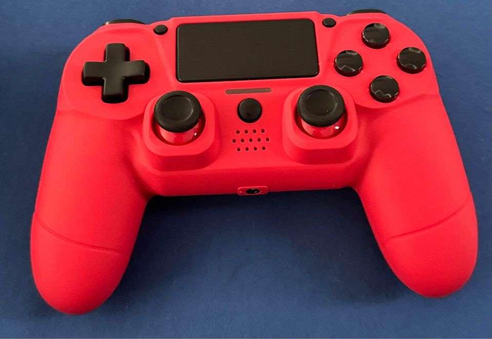 Dragon Shock Ps4 Controller [RED] Wireless with Cable Recharge - MarketDomez