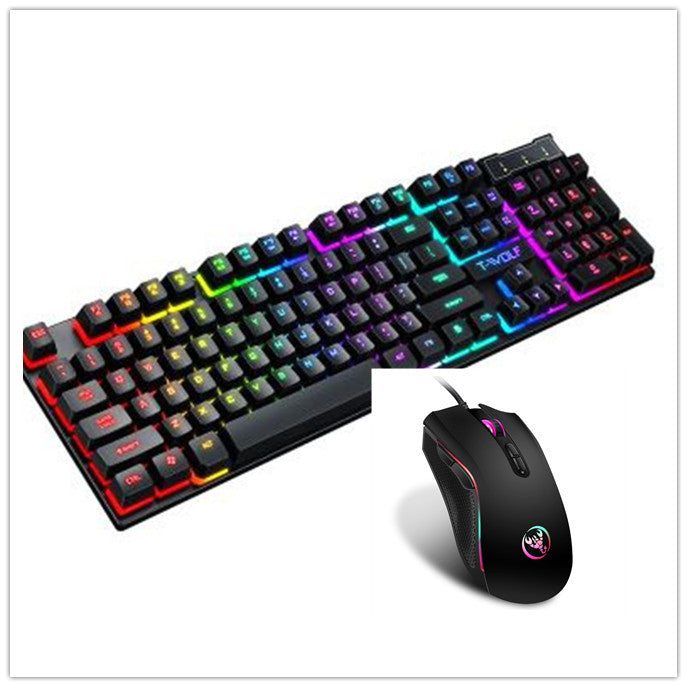 Gaming Usb Luminous Wired Keyboard Floating Manipulator - MarketDomez