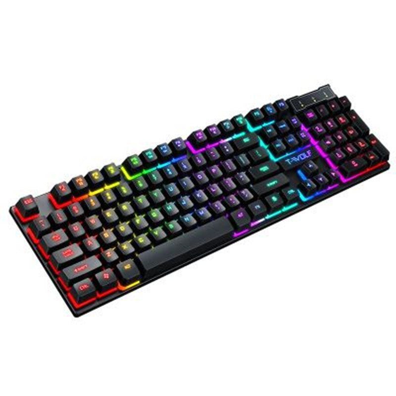 Gaming Usb Luminous Wired Keyboard Floating Manipulator - MarketDomez