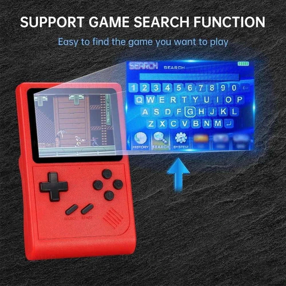 GB300 Retro Video Game Console Portable Handheld Game Player Built - in 6000 Games 3.0 inch Screen Support AV Output for SFC/GBA - MarketDomez