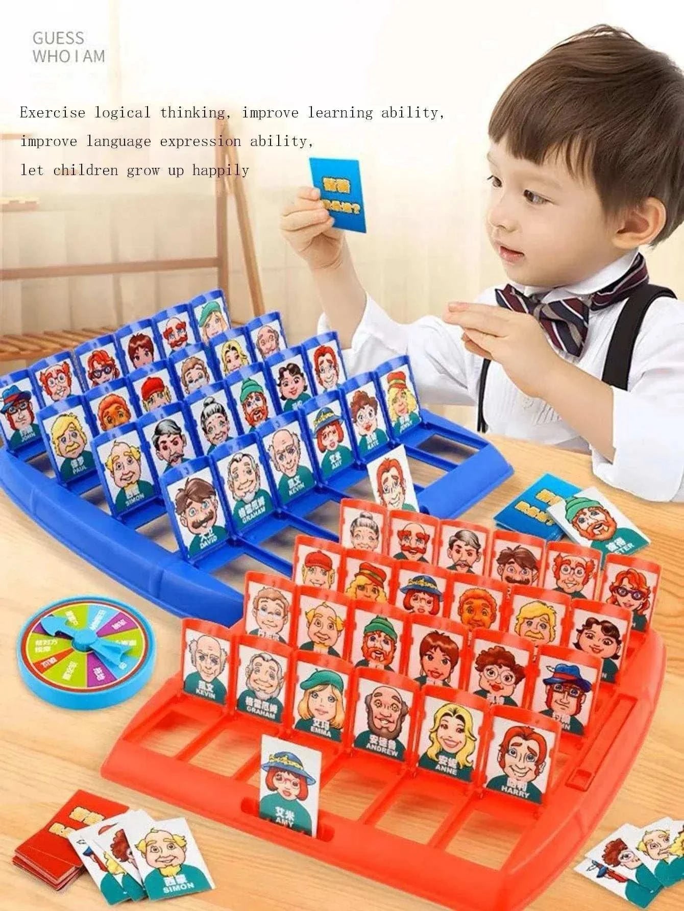 Head Game with Logical Thinking Puzzle Toy Children's Parent - Child Guess Who I Am Board Game Board Game - MarketDomez