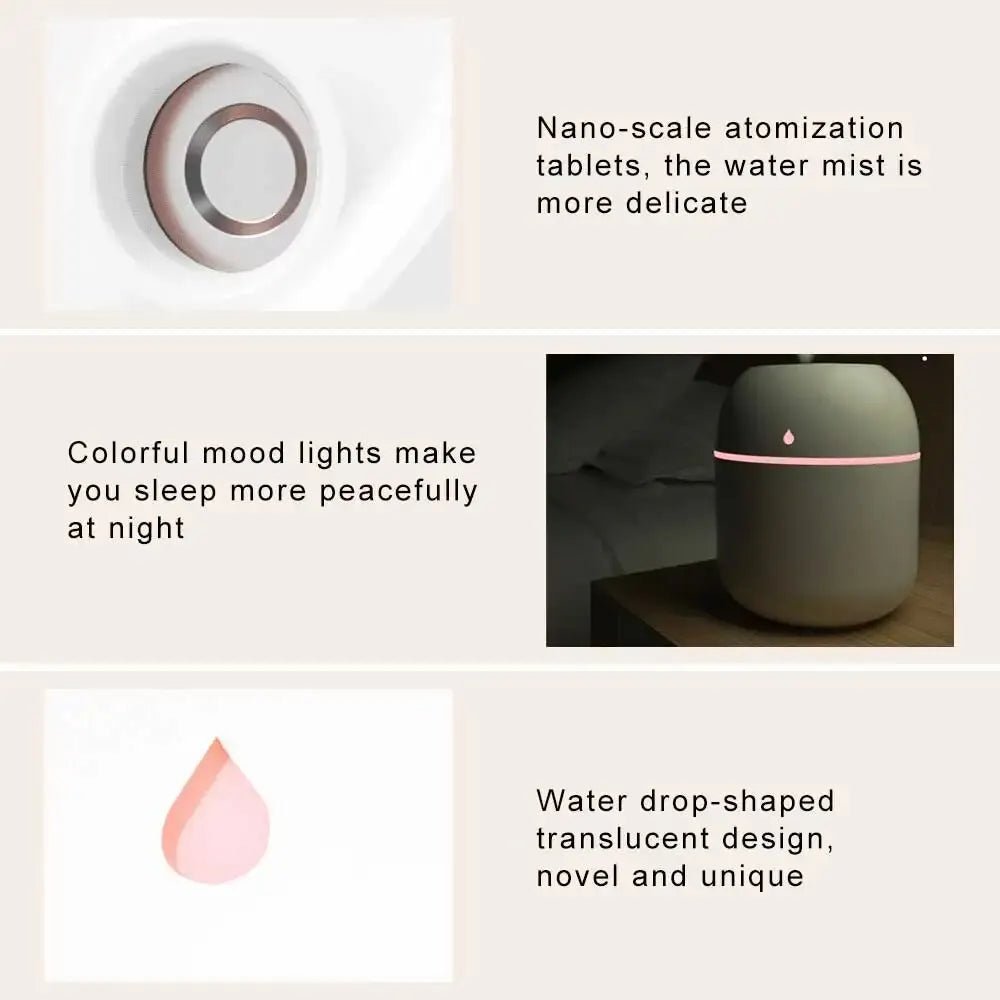 Humidifier Mini Portable USB Air Atomization for Desktop - Quiet - MarketDomez