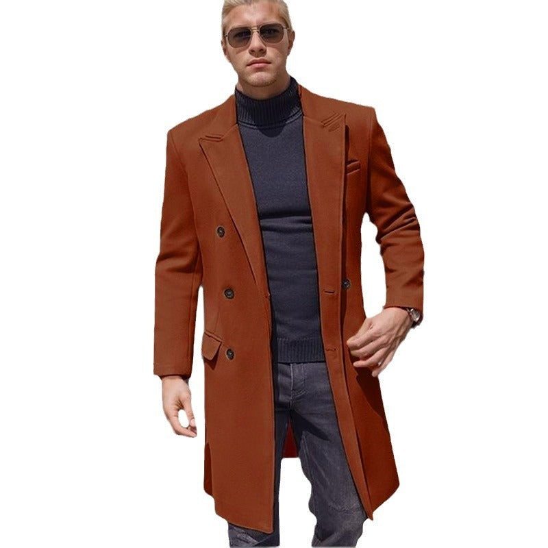 Men's Thick Woolen Plus Size Coat - MarketDomez