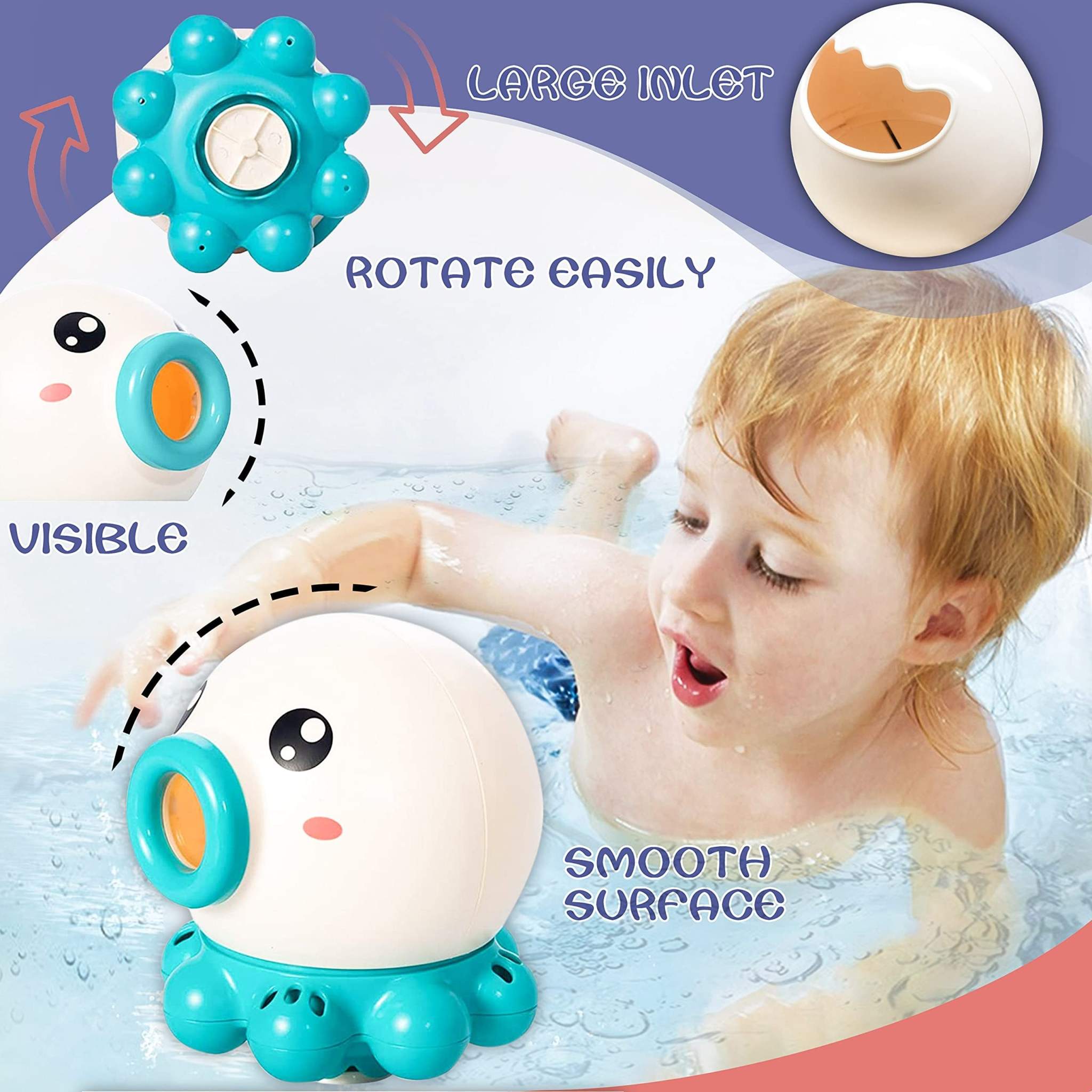 Octopus Fountain Bath Toy - MarketDomez