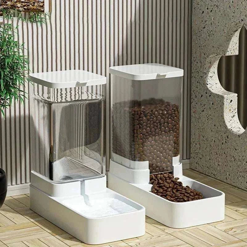 Pet automatic feeder Cat/Dog + water dispenser - MarketDomez