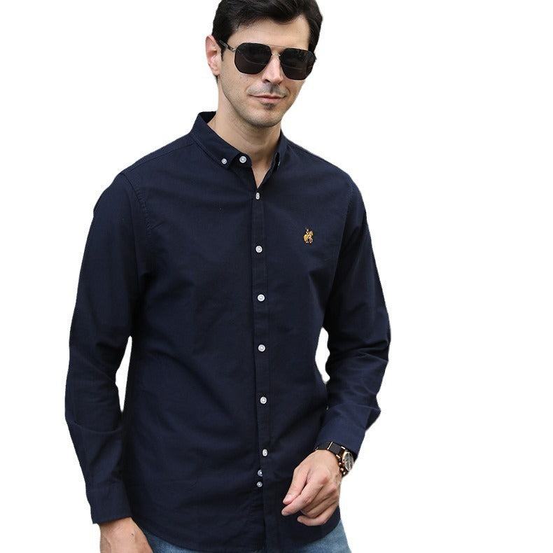 Plus Size Men's Casual Long - Sleeve Shirt - MarketDomez